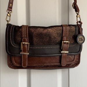 the sak brown leather crossbody purse